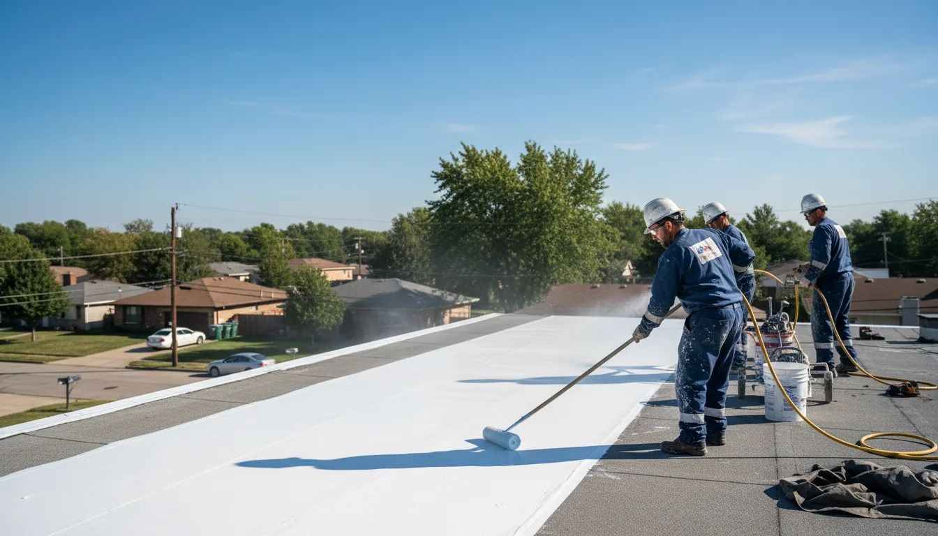 Commercial roof coating in Sheffield Lake, OH near me